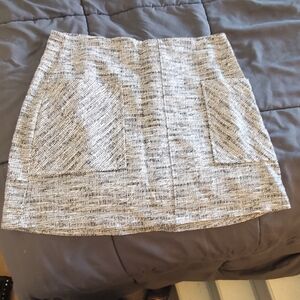 Stylish Gray Tweed Skirt